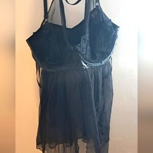 Black Sheer Babydoll
